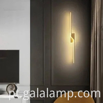 Luz de parede nórdica elegante para quarto e corredor modernos